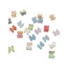 QZRUO 60Pcs Butterfly Nail Charms - Clear Small Cute and Glittery 3D Acrylic Gems for Stunning Nail Art, Mini Resin Butterflies, Miniature Dollhouse Accessories Tiny Butterflies for Crafts