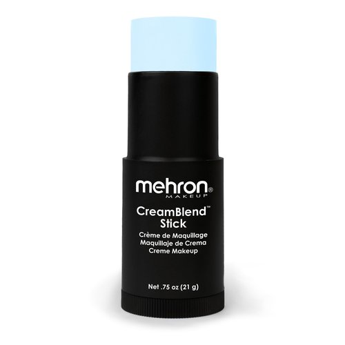 Mehron Makeup CreamBlend Stick | Face Paint, Body Paint, & Foundation Cream Makeup | Body Paint Stick Perfect for Halloween Makeup .75 oz (21 g) (Pastel Blue)