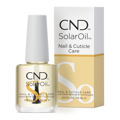 CND SolarOil Cuticle Oil, Natural Blend Of Jojoba, Vitamin E, Rice Bran and Sweet Almond Oils, Moisturizes and Conditions Skin, Pack Of 1, 0.5 oz.