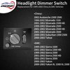 Headlight Switch Instrument Panel Dimmer Switch Gray Knob | Replacement for 1999-2002 Chevy Avalanche, Silverado, Suburban, Tahoe & GMC Sierra, Yukon | Replaces# 15755595, D1534G, DS-968