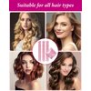 Heatless Hair Curler Overnight Blowout Rods, 3 Rods Heatless Hair Curler to Sleep in Satin Overnight Curls for Short Hair,Long Hair (Pink, One Size)