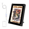 LED Trading Card Display Frame,Acrylic Trading Card Frames Desktop & Wall,Clear Baseball Card Frame Wall Display,Baseball Card Display Case with 1 35pt Magnetic Card Holders
