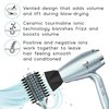 Conair InfinitiPro - Hair Brush - Icy Blue Round Brush for blow out - Detangling Brush - Reduces Frizz and Adds Volume - Blow Dryer Brush - Smoothwrap Series