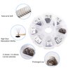 Volume Lash Extensions 10D Brown Premade Fans 500 PCS 0.07mm 9-16mm Mixed C/D Curl Short Stem Premade Volume Eyelash Extensions Pointed Base Fans by WENDY LASHES (500PCS-10D-0.07-D, 9-16mm MIXED)
