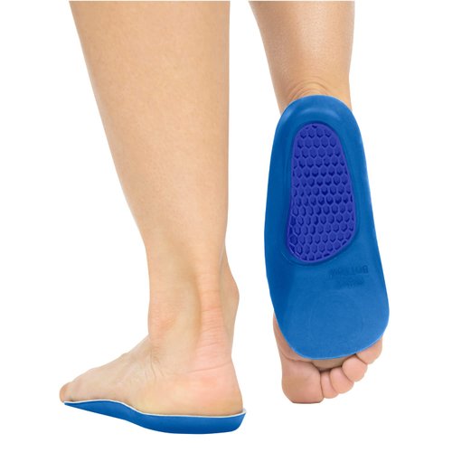 Envelop Gel Insoles for Men and Women - Shoe Heel Orthotics for Running, Hiking - Heel Cup Cushion Half Inserts - Reduce Foot Pain from Plantar Fasciitis, Spurs, Achilles and Arch Issues