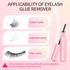 PITHER Lash Remover for Lash Extensions 10ml, DIY Eyelash Extension Remover Self-Use at Home Eyelash Glue Remover Non-irritating Soothing Oil Texture for Lash Clusters