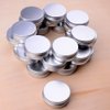Marsheepy 30 ml（1 oz） 24 Pack Silver Aluminum Round Lip Balm Tin Storage Jar Containers with Screw Cap for Lip Balm, Cosmetic, Candles
