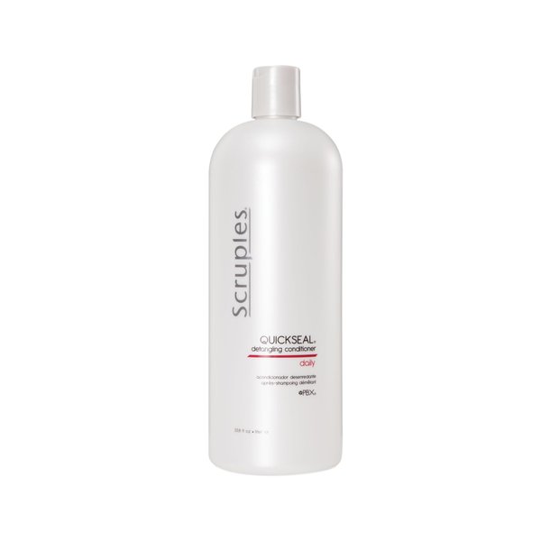 Scruples Quickseal Detangling Conditioner - Hair Smoothing & Frizz Control Treatment - Conditions & Detangles All Hair Types (33.8 oz)