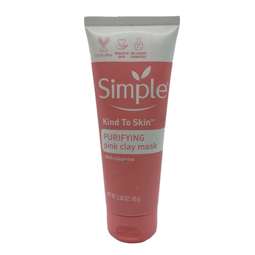 simple purifying pink clay mask