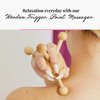tuuli Accessories – Trigger Point Massage Tool, Multi-Functional Wooden Handheld Massager for Back, Neck, Shoulder and More, Helps Ease Muscle Tension and Support Skin Health