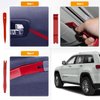 GOOACC 6PCS Auto Trim Removal Tool Kit No-Scratch Tool Kit for Car Audio Dash Window Molding Fastener Remover Tool Kit-Red