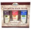Difeel Premium Hair Mask 3-PC Set for Revitalizing, Cleansing & Strength - Macadamia Oil Hair Mask 8oz, Vitamin E Hair Mask 8oz & Peppermint Hair Mask 8oz
