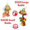 Bonka Bird Toys 03330 Small Rattle Toy for Birds - Multi-Activity Chew & Shred Toy, Natural Palm & Seed Pod, 12" x 5", Conure, Cockatiel, Pionus, and Similar Breeds