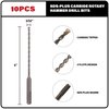 Sabre Tools 10-Pack 5/32 Inch x 6 Inch SDS Plus Rotary Hammer Drill Bits, Carbide Tipped for Brick, Stone and Concrete (5/32” x 4" x 6")