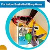6 INCH PVC Mini Basketball for Indoor Basketball Mini Hoops, Soft 6" Rubber Small Repacement Basketball for Over Door Basketball Hoop Sets, Little Basketballs for Adults & Kids (4 PCS with Air Pump)