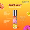 Blossom Scented Roll on Lip Gloss, Infused with Real Flowers, Made in USA, 0.20 fl. oz./5.9ml, Mango