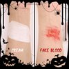 Halloween Vampire Makeup Kit with White Face & Body Paint, Fake Blood and Applicator SFX Makeup Set for Zombie Wounds Clown Cosplay Special Effects Makeup