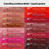 Revlon ColorStay Limitless Matte Liquid Lipstick, Lip Makeup Stocking Stuffers for Women, Vegan, No-Budge, Waterproof, 006 Manifest, 0.17 fl oz
