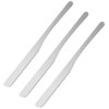 3 Pieces Stainless Steel Makeup Spatula Foundation Mixing Tool Eye Cream Spoon Beauty Scoop Makeup Beauty Spoons Cosmetic Skincare Spatula for Home Beauty Salon Use, Silver