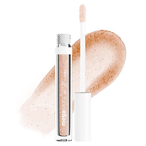 wet n wild MegaSlicks Lip Gloss, Ultra-Glossy, Vitamin-E Enriched, Ultra-Gloss High Shine Moisturizing, Cruelty-Free & Vegan - Crushed Diamonds