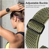 Olytop for Garmin Instinct/2 Solar Watch Bands, 22mm Soft Elastic Stretchy Nylon Ultra-light Wristband Replacement Strap Men Women for Garmin Instinct Tactical/Esports/Solar/Tide, Black+Green