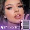 EYDEVRO Fluffy Lash Clusters Kit 30D40D50D60D Lash Extension Kit Cluster Eyelash Extension Kit 10-14mm D Curl Individual Lashes Kit Cluster Lashes with Waterproof Lash Bond and Seal Lash Tweezers