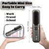Portable Hair Straightener Brush, 30s Fast Heating Mini Hair Straightener for Travel, 9 Temp Setting Cordless Hair Straightener Brush, Ionic Hair Straightener Comb for Women Girls