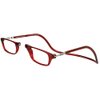 Clic Magnetic Reading Glasses, Computer Readers, Replaceable Lens, Adjustable Temples, Original, (S-M, Red, 2.50 Magnification)