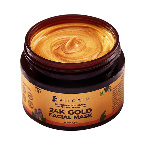 Pilgrim 24K Gold Facial Mask with Olive Leaf Extract | Hydrating Overnight Face Mask | Reduces Wrinkles & Fine Lines | Reveals Radiant & Youthful Glow | 1.76 Oz (50gm)