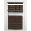 American Soft Linen Luxury Hand Towels for Bathroom, 100% Cotton Turkish 4 Piece Hand Towel Set, 600 GSM Hand Face Towels for Kitchen, Brown Hand Towels