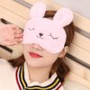 4 Pack Cute Animal Rabbit Sleeping Eye Mask Soft Plush Blindfold Sleep Masks Eye Cover for Kids Girls Women Home Sleeping Traveling