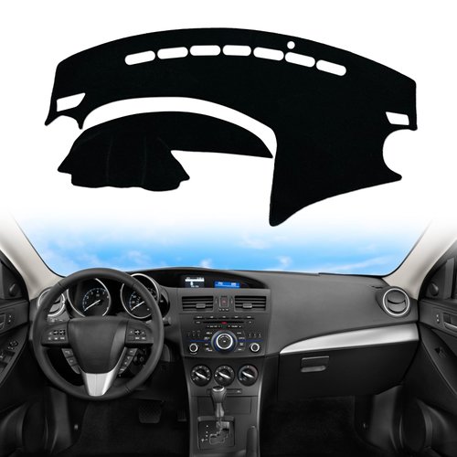 Biifoxee Dash Cover Custom fit for Mazda 3 2010 2011 2012 2013 Dashboard Cover Dashcover Dash Mat Protector Carpet Pad Accessories