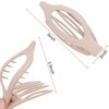 Canitor 4 PCS Hair Clips for Women - Flat Claw Clips for Thick Thin Hair, Matte French Alligator Clips for Girls
