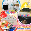 Deekin 60 Pcs Jesus Loves You Rubber Ducks Bulk Jesus Rubber Ducks Christian Ducks Jesus Gifts for Church Religious Christian Events Party Gift Baskets Fillers Reward (2.2 Inch)