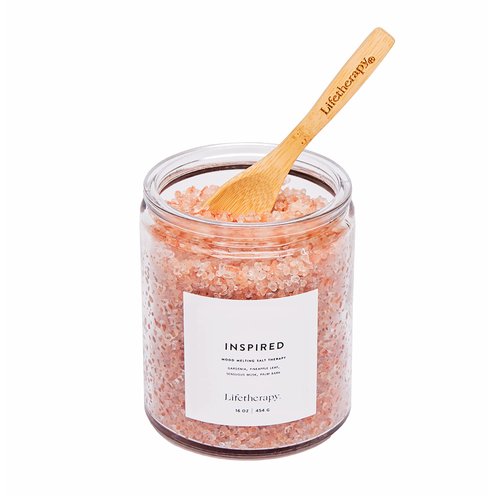 Lifetherapy Inspired Mood Melting Salt Soak | Pink Himalayan and Sea Salt with Moisturizing Sunflower Oil, 16 OZ…