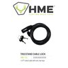 HME Self-Coiling 6-Foot Easy-To-Use Protective Durable Reliable Versatile Hunting Tree Stand Cable Lock - 2 Keys Included