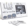 Sonogram Picture Frame, Ultrasound Photo Frame with Baby Countdown Weeks, Baby Announcement, Elephant Nursery Decor for Birth Information, Expecting Parents to be Unique Gifts for Pregnant Women