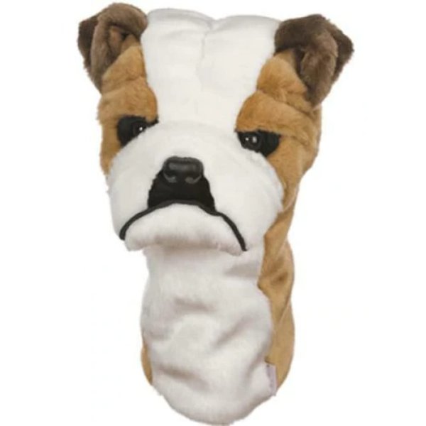 Daphne's Bulldog Headcovers, Brown-White