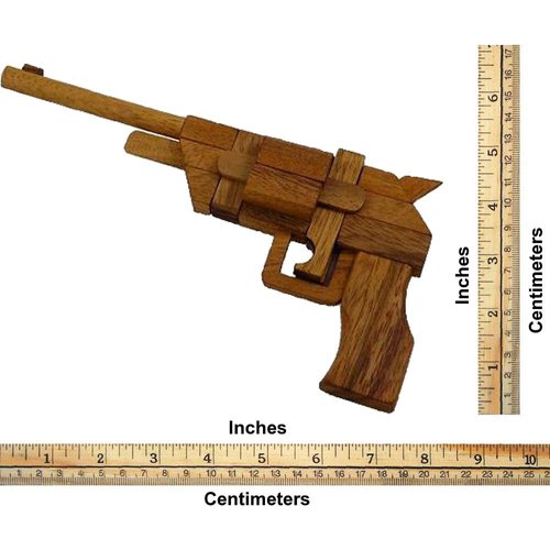 Pistol Kumiki 3D Brain Teaser Wooden Puzzle