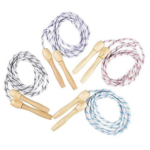 7ft Jump Rope with Wooden Handles Pack of 12
