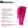 NEWZILL Compression Calf Sleeves (20-30mmHg) for Men & Women - Perfect Option to Our Compression Socks - for Running, Shin Splint, Medical, Travel, Nursing, Cycling (S/M, Solid Pink)