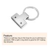 uxcell 6Pcs 22mm/ 0.87" Key Fob Hardware with 20mm ID Keychain Ring Purse Bag Hardware for Car Key Chain, Hanging Lanyard, Silver Tone