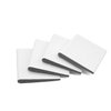 Door Corner Seal Exterior Door Frame Seal Wedge Draft Stopper with Adhesive 4 Pack, White