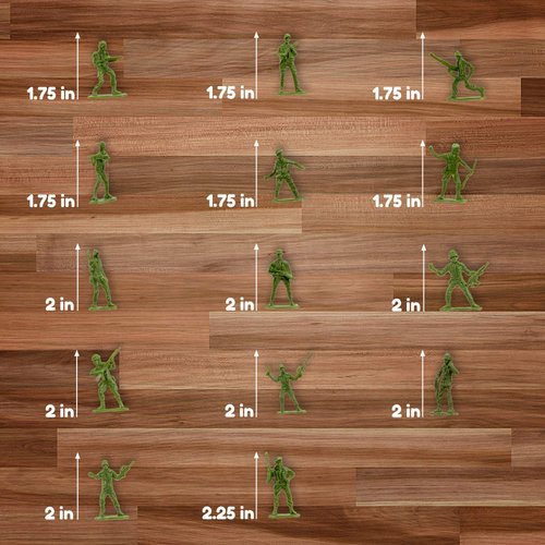 Fun Central Green Army Men Toy Soldier Action Figures for Kids - 144 Pack