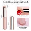 WOKOTO 4 Pcs Ombre Nail Brush For Gel Nails Gradient Nail Sponges Silicone Nail Brushes For Ombre Nail Art Brushes For Acrylic Application Nails Art Tools For French Tip Nail Art Ombre Brushes
