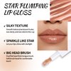 Noerrors Brown Lip Liner Gloss Set Plumping Nude Brown Lip Pencil Glossy Lip Oil Moisturizing Nourishing Glitter Lip Combo Big Brush Head Lip Liquid Shiny Glow Lip Stain Non-Stick Cup Lip Makeup