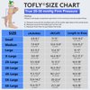 TOFLY® Compression Stockings (Pair), Grade Firm Support 20-30mmHg, Opaque, Unisex, Close-Toe Knee High Compression Socks for Varicose Veins, Edema, Shin Splints, Nursing, Travel, Black L