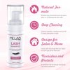 Eyelash Extension Cleanser Eyelid Foaming Cleanser Lash Foam Shampoo for Extensions, Oil, Paraben & Sulfate Free,100% Safe for Natural Lashes, Non-Irritating, Perfect for Professional Salon 1.69fl.oz