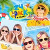 OCTERIC 24 Pcs Kids Sunglasses Bulk, Party Favors for Boys and Girls Age 3-8, Neon Sunglasses with UV400 Protection for Summer Beach Pool Party Birthday Graduation Classroom Prize Goody Bag Stuffers