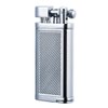 Angled Soft Flame Antique Style Lift Arm Butane Refillable Lighter with Tamper & Pick (Chrome)
